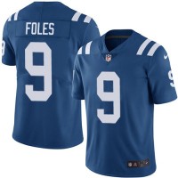 Nike Indianapolis Colts #9 Nick Foles Men's Nike Royal Retired Player Limited Jersey