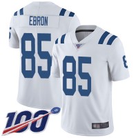 Nike Indianapolis Colts #85 Eric Ebron White Men's Stitched NFL 100th Season Vapor Limited Jersey