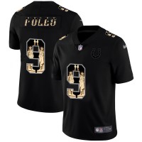 Indianapolis Indianapolis Colts #9 Nick Foles Carbon Black Vapor Statue Of Liberty Limited NFL Jersey