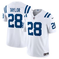 Indianapolis Indianapolis Colts #28 Jonathan Taylor Nike Men's White Vapor F.U.S.E. Limited Jersey