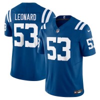 Indianapolis Indianapolis Colts #53 Shaquille Leonard Nike Men's Royal Vapor F.U.S.E. Limited Jersey