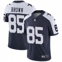 Nike Dallas Cowboys #85 Noah Brown Navy Blue Thanksgiving Men's Stitched NFL Vapor Untouchable Limited Throwback Jersey