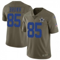 Nike Dallas Cowboys #85 Noah Brown Olive Men's Stitched NFL Limited 2017 Salute To Service Jersey