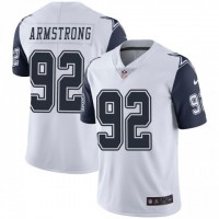 Nike Dallas Cowboys #92 Dorance Armstrong White Men's Stitched NFL Limited Rush Jersey