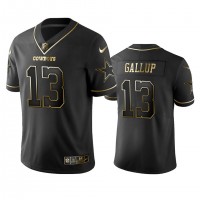 Nike Dallas Cowboys #13 Michael Gallup Black Golden Limited Edition Stitched NFL Jersey