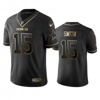 Nike Dallas Cowboys #15 Devin Smith Black Golden Limited Edition Stitched NFL Jersey