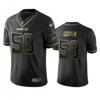 Nike Dallas Cowboys #58 Robert Quinn Black Golden Limited Edition Stitched NFL Jersey