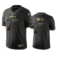 Nike Dallas Cowboys #77 Tyron Smith Black Golden Limited Edition Stitched NFL Jersey
