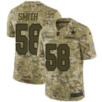 Nike Dallas Cowboys #58 Aldon Smith Camo Men's Stitched NFL Limited 2018 Salute To Service Jersey