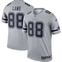 Dallas Dallas Cowboys #88 CeeDee Lamb Nike Men's Gray Inverted Legend Jersey