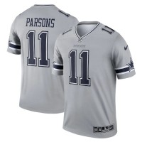 Dallas Dallas Cowboys #11 Micah Parsons Nike Men's Gray Inverted Legend Player Jersey