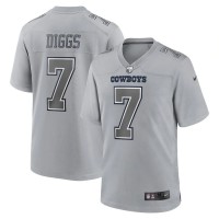 Dallas Dallas Cowboys #7 Trevon Diggs Nike Men's Gray Atmosphere Fashion Game Jersey
