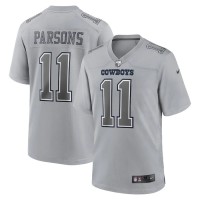 Dallas Dallas Cowboys #11 Micah Parsons Nike Men's Gray Atmosphere Fashion Game Jersey