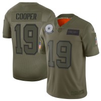 Nike Dallas Cowboys #19 Amari Cooper Camo Men's Stitched NFL Limited 2019 Salute To Service Jersey