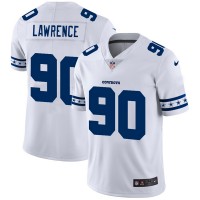 Dallas Dallas Cowboys #90 Demarcus Lawrence Nike White Team Logo Vapor Limited NFL Jersey