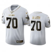 Dallas Dallas Cowboys #70 Zack Martin Men's Nike White Golden Edition Vapor Limited NFL 100 Jersey