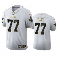 Dallas Dallas Cowboys #77 Tyron Smith Men's Nike White Golden Edition Vapor Limited NFL 100 Jersey