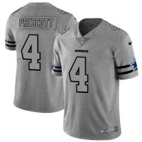 Dallas Dallas Cowboys #4 Dak Prescott Men's Nike Gray Gridiron II Vapor Untouchable Limited NFL Jersey