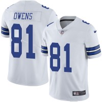 Nike Dallas Cowboys #81 Terrell Owens White Men's Stitched NFL Vapor Untouchable Limited Jersey