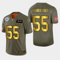 Dallas Dallas Cowboys #55 Leighton Vander Esch Men's Nike Olive Gold 2019 Salute to Service Limited NFL 100 Jersey