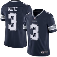 Nike Dallas Cowboys #3 Mike White Navy Blue Team Color Men's Stitched NFL Vapor Untouchable Limited Jersey