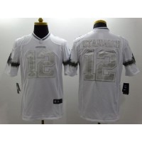 Nike Dallas Cowboys #12 Roger Staubach White Men's Stitched NFL Limited Platinum Jersey