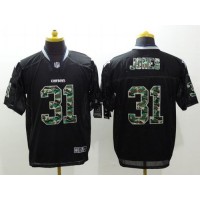 Nike Dallas Cowboys #31 Byron Jones Black Men's Stitched NFL Elite Camo Fashion Jersey