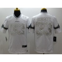Nike Dallas Cowboys #33 Tony Dorsett White Men's Stitched NFL Limited Platinum Jersey