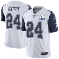 Nike Dallas Cowboys #24 Chidobe Awuzie White Men's Stitched With Established In 1960 Patch NFL Limited Rush Jersey
