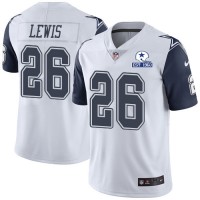 Nike Dallas Cowboys #26 Jourdan Lewis White Men's Stitched With Established In 1960 Patch NFL Limited Rush Jersey