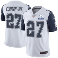Nike Dallas Cowboys #27 Ha Ha Clinton-Dix White Men's Stitched With Established In 1960 Patch NFL Limited Rush Jersey