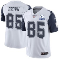 Nike Dallas Cowboys #85 Noah Brown White Men's Stitched With Established In 1960 Patch NFL Limited Rush Jersey