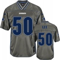 Nike Dallas Cowboys #50 Sean Lee Grey Men's Stitched NFL Elite Vapor Jersey