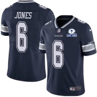 Nike Dallas Cowboys #6 Chris Jones Navy Blue Team Color Men's Stitched With Established In 1960 Patch NFL Vapor Untouchable Limited Jersey