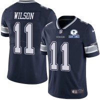 Nike Dallas Cowboys #11 Cedrick Wilson Navy Blue Team Color Men's Stitched With Established In 1960 Patch NFL Vapor Untouchable Limited Jersey