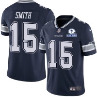 Nike Dallas Cowboys #15 Devin Smith Navy Blue Team Color Men's Stitched With Established In 1960 Patch NFL Vapor Untouchable Limited Jersey
