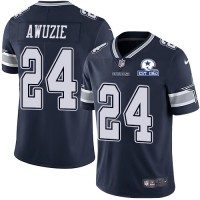 Nike Dallas Cowboys #24 Chidobe Awuzie Navy Blue Team Color Men's Stitched With Established In 1960 Patch NFL Vapor Untouchable Limited Jersey