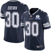 Nike Dallas Cowboys #30 Anthony Brown Navy Blue Team Color Men's Stitched With Established In 1960 Patch NFL Vapor Untouchable Limited Jersey