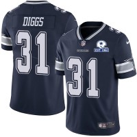 Nike Dallas Cowboys #31 Trevon Diggs Navy Blue Team Color Men's Stitched With Established In 1960 Patch NFL Vapor Untouchable Limited Jersey