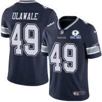 Nike Dallas Cowboys #49 Jamize Olawale Navy Blue Team Color Men's Stitched With Established In 1960 Patch NFL Vapor Untouchable Limited Jersey