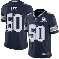 Nike Dallas Cowboys #50 Sean Lee Navy Blue Team Color Men's Stitched With Established In 1960 Patch NFL Vapor Untouchable Limited Jersey