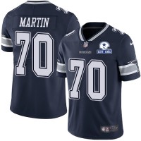 Nike Dallas Cowboys #70 Zack Martin Navy Blue Team Color Men's Stitched With Established In 1960 Patch NFL Vapor Untouchable Limited Jersey