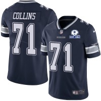 Nike Dallas Cowboys #71 La'el Collins Navy Blue Team Color Men's Stitched With Established In 1960 Patch NFL Vapor Untouchable Limited Jersey