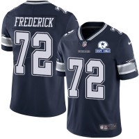 Nike Dallas Cowboys #72 Travis Frederick Navy Blue Team Color Men's Stitched With Established In 1960 Patch NFL Vapor Untouchable Limited Jersey