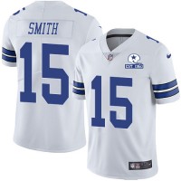 Nike Dallas Cowboys #15 Devin Smith White Men's Stitched With Established In 1960 Patch NFL Vapor Untouchable Limited Jersey