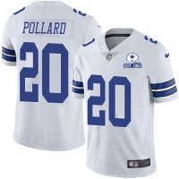 Nike Dallas Cowboys #20 Tony Pollard White Men's Stitched With Established In 1960 Patch NFL Vapor Untouchable Limited Jersey