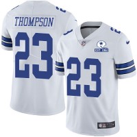 Nike Dallas Cowboys #23 Darian Thompson White Men's Stitched With Established In 1960 Patch NFL Vapor Untouchable Limited Jersey
