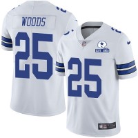 Nike Dallas Cowboys #25 Xavier Woods White Men's Stitched With Established In 1960 Patch NFL Vapor Untouchable Limited Jersey