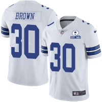 Nike Dallas Cowboys #30 Anthony Brown White Men's Stitched With Established In 1960 Patch NFL Vapor Untouchable Limited Jersey