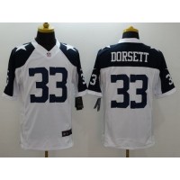 Nike Dallas Cowboys #33 Tony Dorsett White Thanksgiving Throwback Men's Stitched NFL Limited Jersey